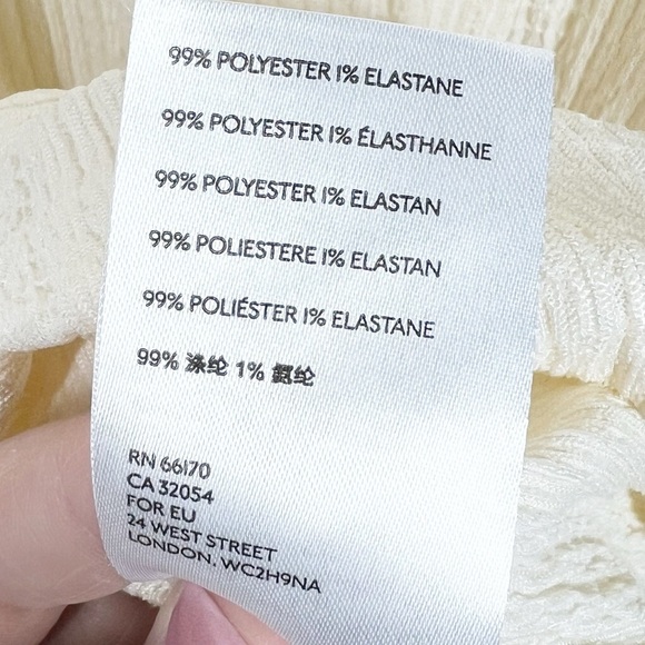 FREE PEOPLE BEACH Astr Ivory long v-neck collared Dress Cover-up - Picture 8 of 11